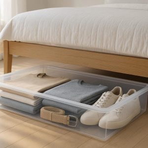 10 Clear View Under Bed Organizer Box