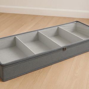 Extra-Wide Under-Bed Organizer - Multi-Compartment Box